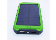 8000mah Portable Solar Power Bank , Waterproof Portable Charger For Mobile Phone