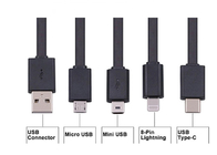 Multi Connect Mobile USB Cable 8 Pin Micro USB Data Cable For Charging