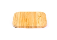 Bamboo Wooden QI Wireless Charger Shape / Logo Customized For Smart Phone