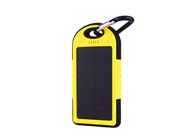 Outdoor Waterproof Solar Power Bank 5000 MAh , Portable Solar Battery Charger