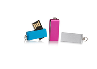 Mini Custom Gift USB Flash Drive Customized Logo Swivel USB Drive 25g