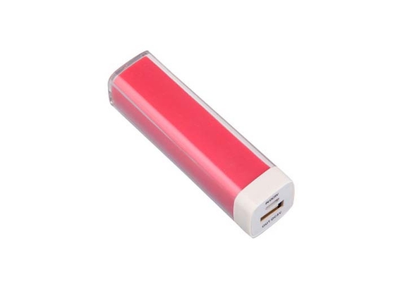 Plastic Mobile Power Bank 2600 Mah Lipstick Portable Charger For Gift